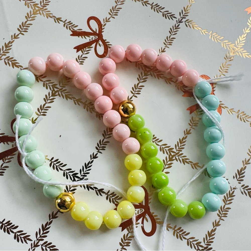 Colorful Beaded Pastel Bracelets